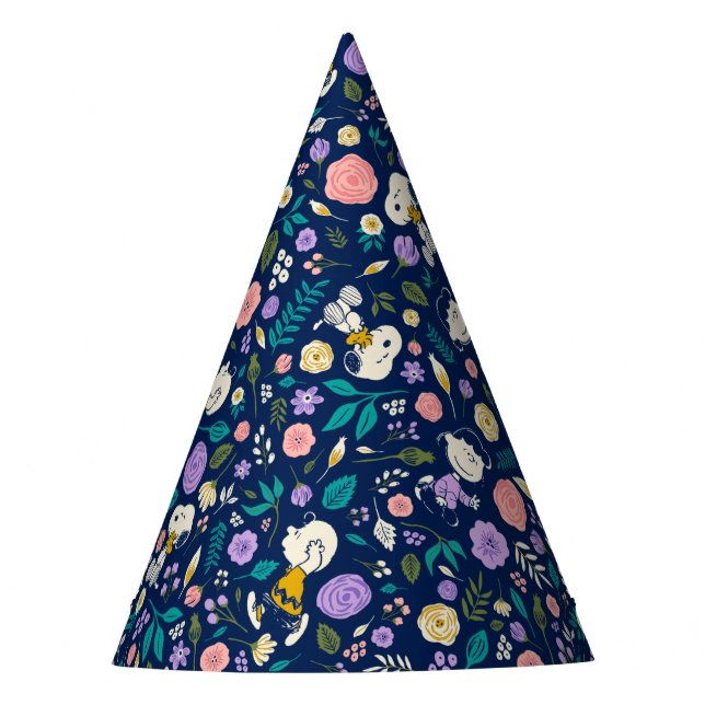 Peanuts In Bloom Pattern Party Hat (Front)