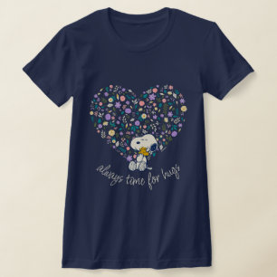 Peanuts In Bloom Snoopy Heart T-Shirt