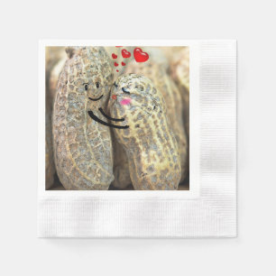 peanuts in love napkin