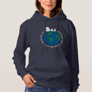 Peanuts   Keep It Clean Keep It Green Hoodie
