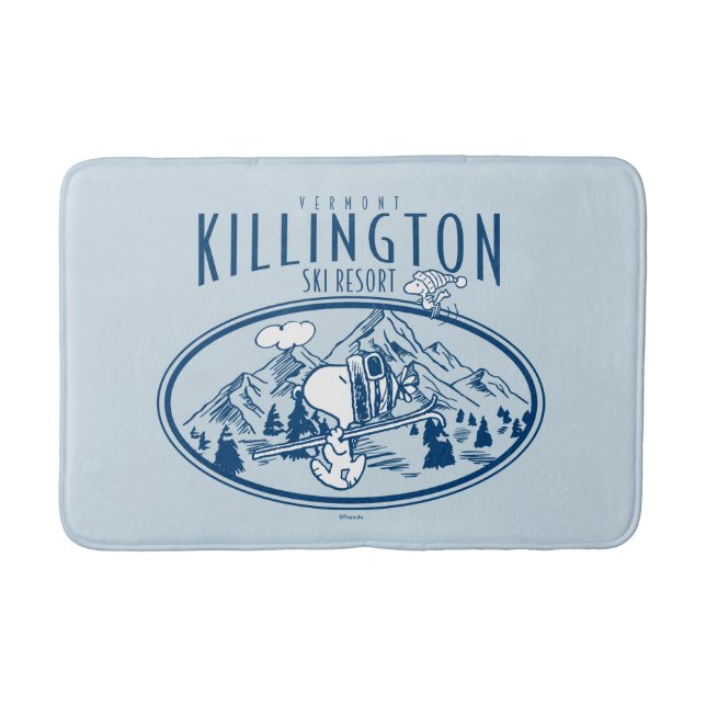 Peanuts | Killington Ski Resort Vermont Bath Mat (Front)