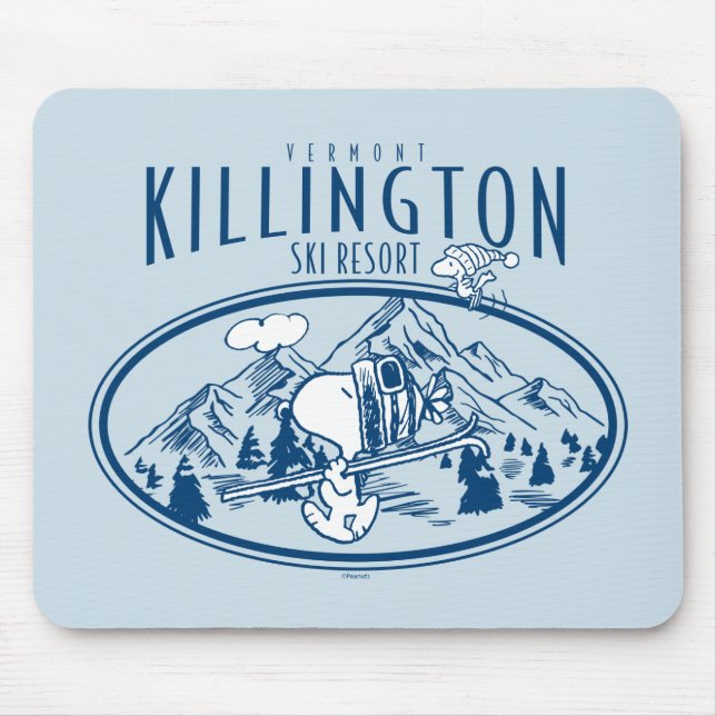 Peanuts | Killington Ski Resort Vermont Mouse Pad (Front)