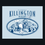 Peanuts | Killington Ski Resort Vermont Poster<br><div class="desc">Check out this fun Peanuts design featuring Snoopy and Woodstock.</div>