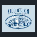 Peanuts | Killington Ski Resort Vermont Poster<br><div class="desc">Check out this fun Peanuts design featuring Snoopy and Woodstock.</div>