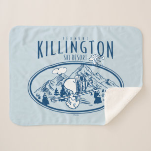 Peanuts   Killington Ski Resort Vermont Sherpa Blanket