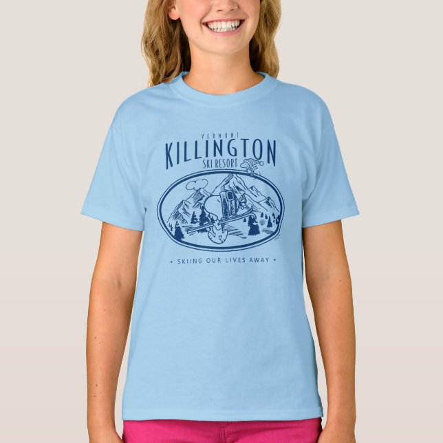 Peanuts | Killington Ski Resort Vermont T-Shirt (Front)