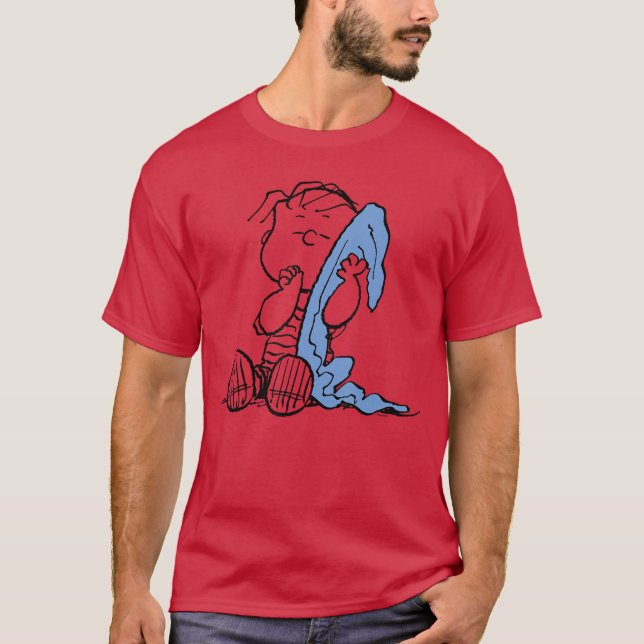 Peanuts Linus Blanket funny T-Shirt (Front)