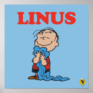 Peanuts Linus Blanket Smile Poster