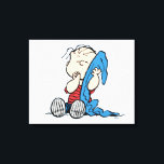 Peanuts | Linus & His Blanket Canvas Print<br><div class="desc">Linus is Charlie Brown's Best friend and brother of Lucy and Rerun van Pelt. Check out this cute Peanuts design featuring Linus and his blanket.</div>