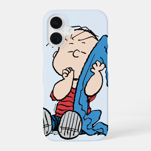 Peanuts | Linus & His Blanket iPhone 16 Case (Back)