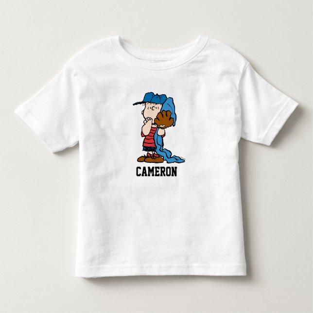 Peanuts | Linus In His Baseball Gear Toddler T-Shirt (Front)