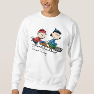 Peanuts   Linus & Lucy Sled Riding Sweatshirt