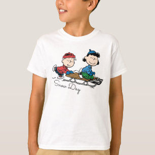 Peanuts   Linus & Lucy Sled Riding T-Shirt