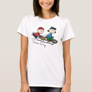 Peanuts Linus & Lucy Sled Riding T-Shirt