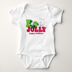 Peanuts Linus & Snoopy Be Jolly Baby Bodysuit