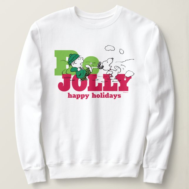 Peanuts | Linus & Snoopy Be Jolly Sweatshirt (Design Front)