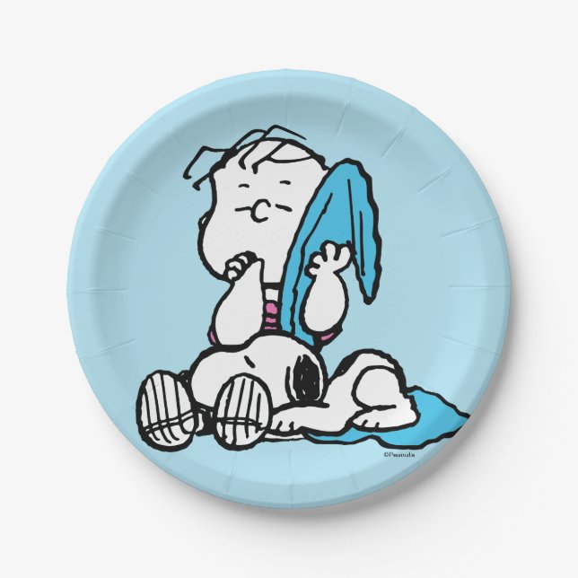 Peanuts | Linus & Snoopy Paper Plate (Front)
