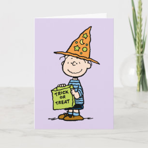 Peanuts Linus Wizard Trick Or Treat Card
