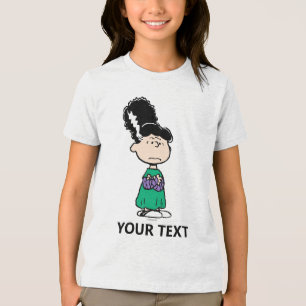 Peanuts Lucy Bride Of Frankenstein Halloween Tri-Blend Shirt