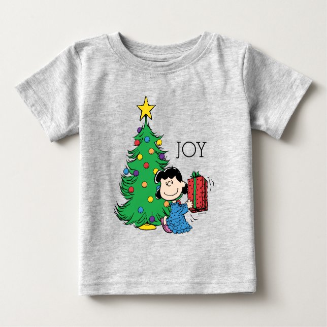 Peanuts | Lucy Christmas Tree Baby T-Shirt (Front)