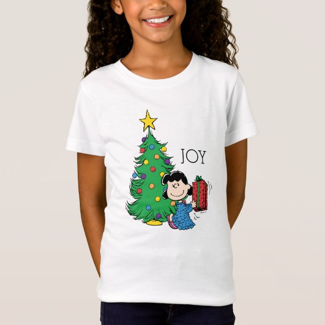Peanuts | Lucy Christmas Tree T-Shirt (Front)