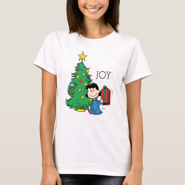 Peanuts | Lucy Christmas Tree T-Shirt (Front)