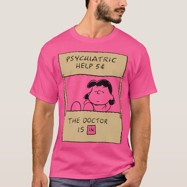 Peanuts - Lucy Doctor Is In T-Shirt (Front)
