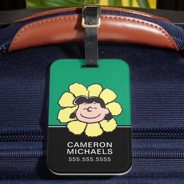 Peanuts | Lucy Flower Luggage Tag (Front Insitu 2)