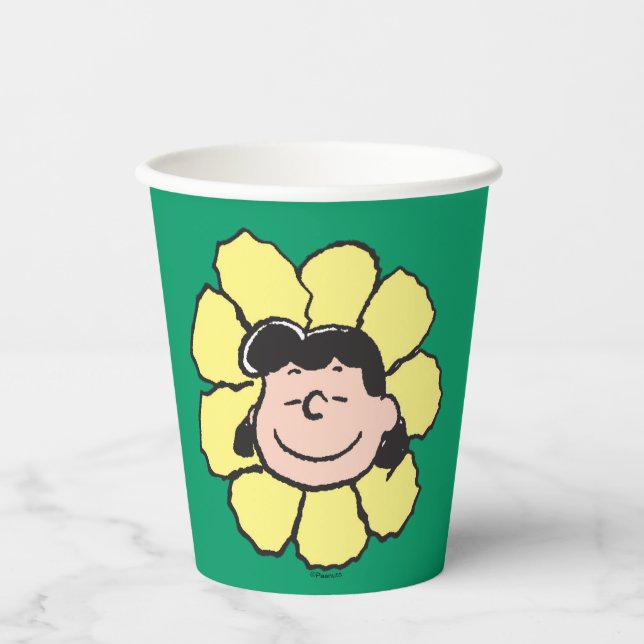Peanuts | Lucy Flower Paper Cups (Front)