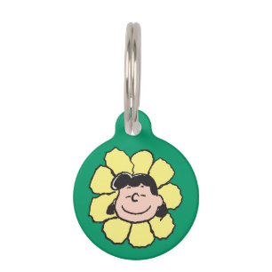Peanuts   Lucy Flower Pet Tag