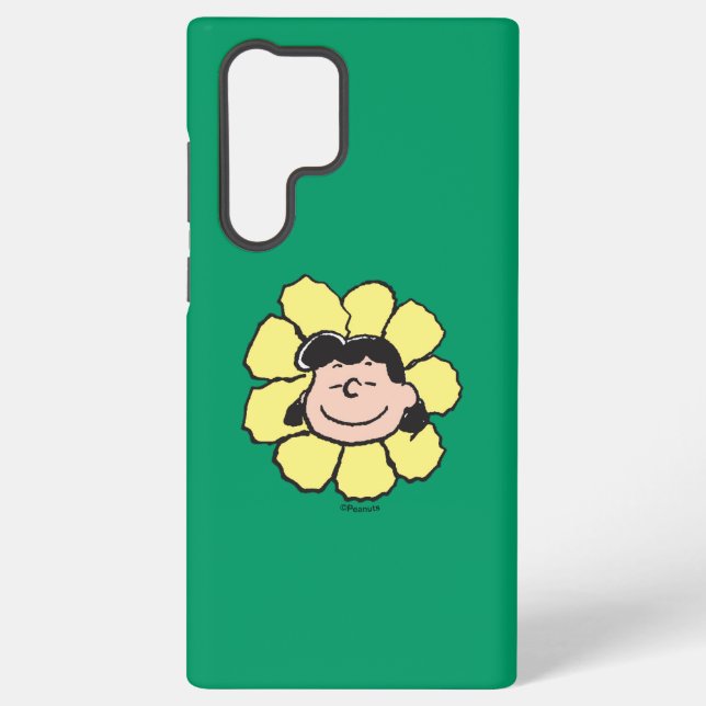 Peanuts | Lucy Flower Samsung Galaxy S22 Ultra Case (Back)