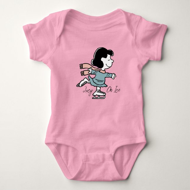 Peanuts | Lucy On Ice Baby Bodysuit (Front)