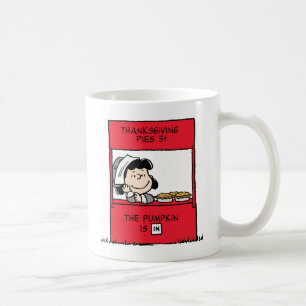 Peanuts   Lucy Pilgrim Pie Stand Coffee Mug