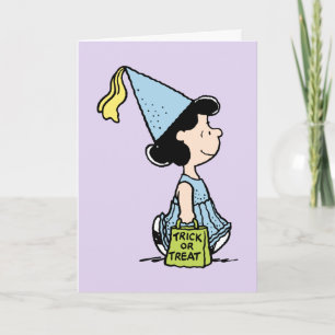 Peanuts Lucy Princess Costume Halloween Card