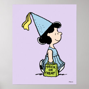 Peanuts Lucy Princess Costume Halloween Poster