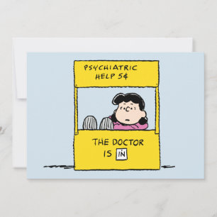 Peanuts   Lucy & the Doctor Is In Card