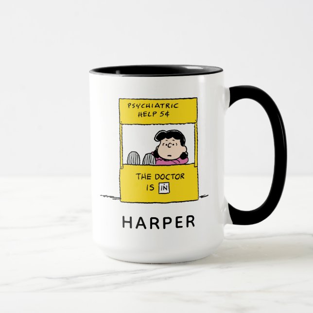 Peanuts | Lucy & the Doctor Is In Mug (Right)