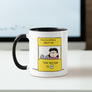 Peanuts   Lucy & the Doctor Is In Mug