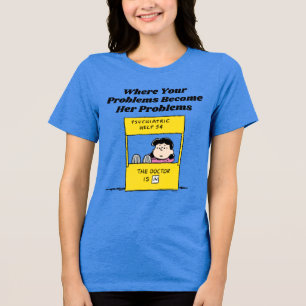 Peanuts Lucy & the Doctor Is In Tri-Blend Shirt