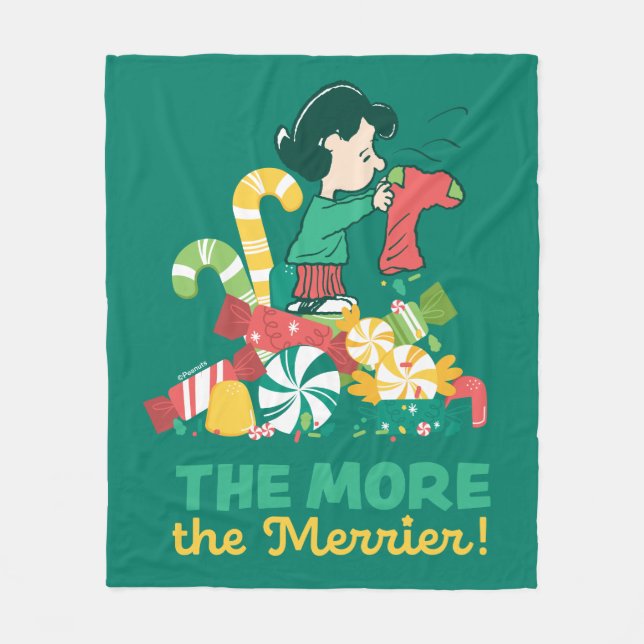 Peanuts | Lucy the More the Merrier Fleece Blanket (Front)