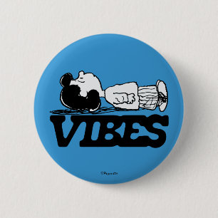 Peanuts   Lucy Vibes 6 Cm Round Badge