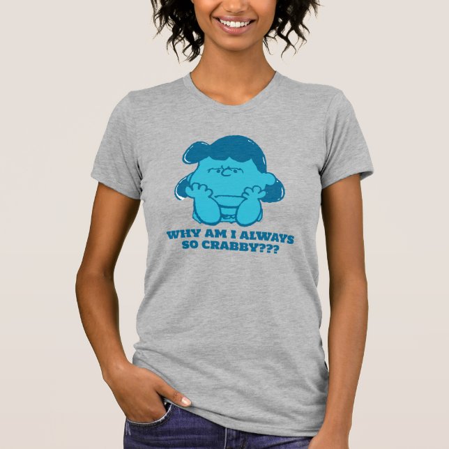 Peanuts | Lucy Who Says I'm Crabby?? T-Shirt (Front)