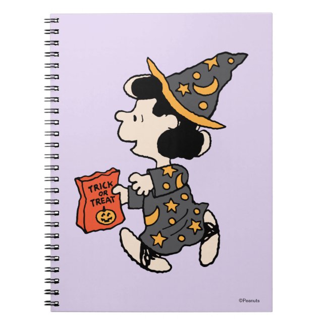 Peanuts Lucy Witch Costume Halloween Notebook (Front)