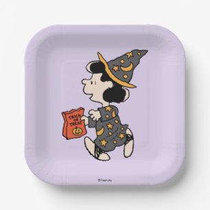 Peanuts Lucy Witch Costume Halloween Paper Plate