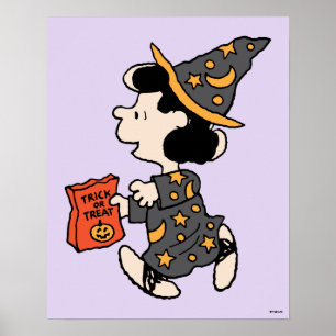 Peanuts Lucy Witch Costume Halloween Poster