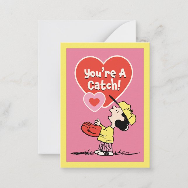 Peanuts | Lucy You're A Catch! Card (Front)
