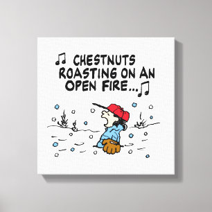Peanuts   Lucy's Chestnuts Roasting Canvas Print