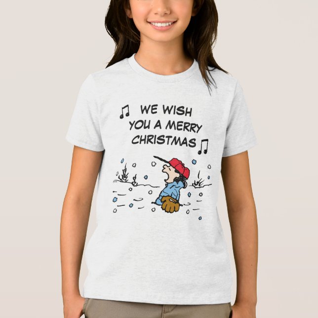 Peanuts | Lucy's Chestnuts Roasting Tri-Blend Shirt (Front)