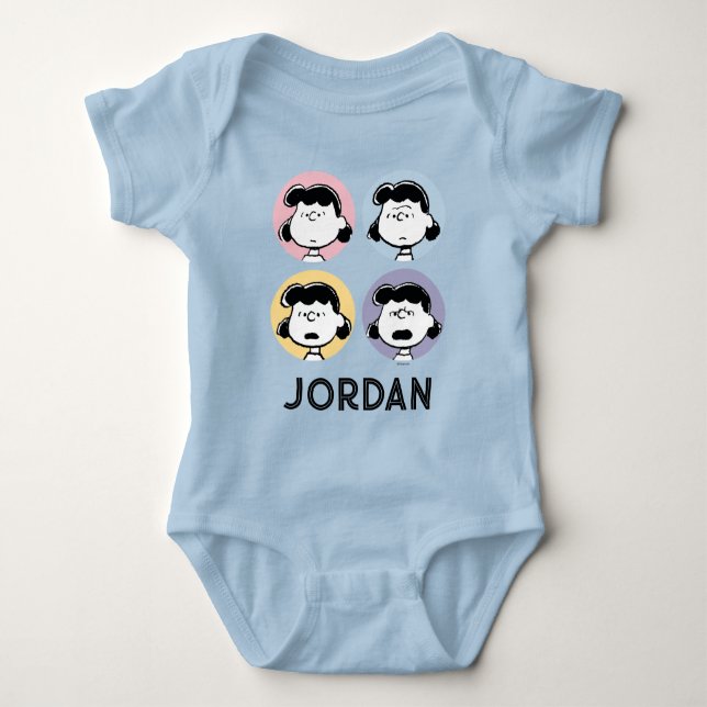 Peanuts | Lucy's Faces Baby Bodysuit (Front)