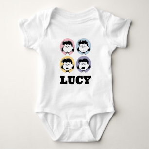 Peanuts   Lucy's Faces Baby Bodysuit